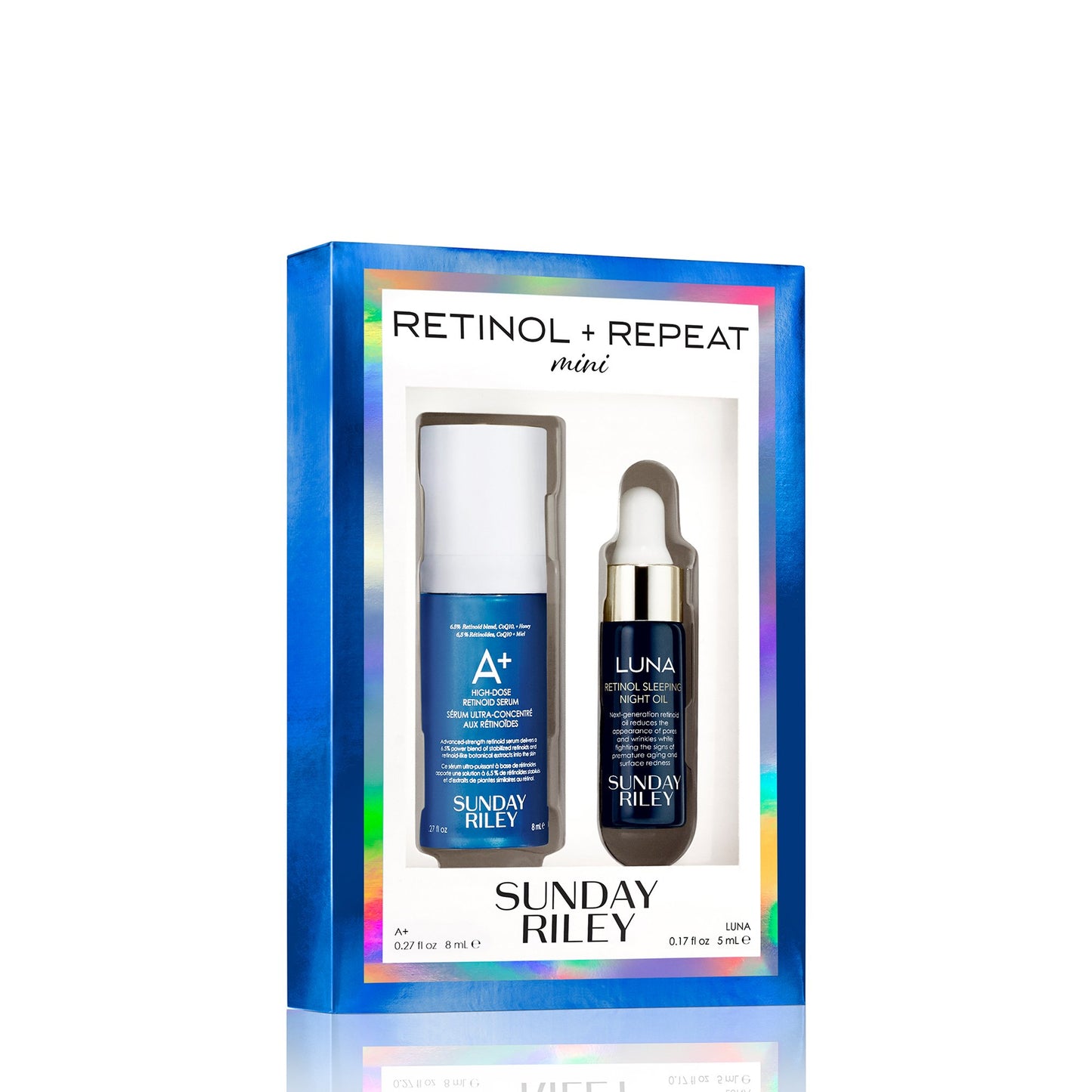 Mini Retinol and Repeat kit pack shot